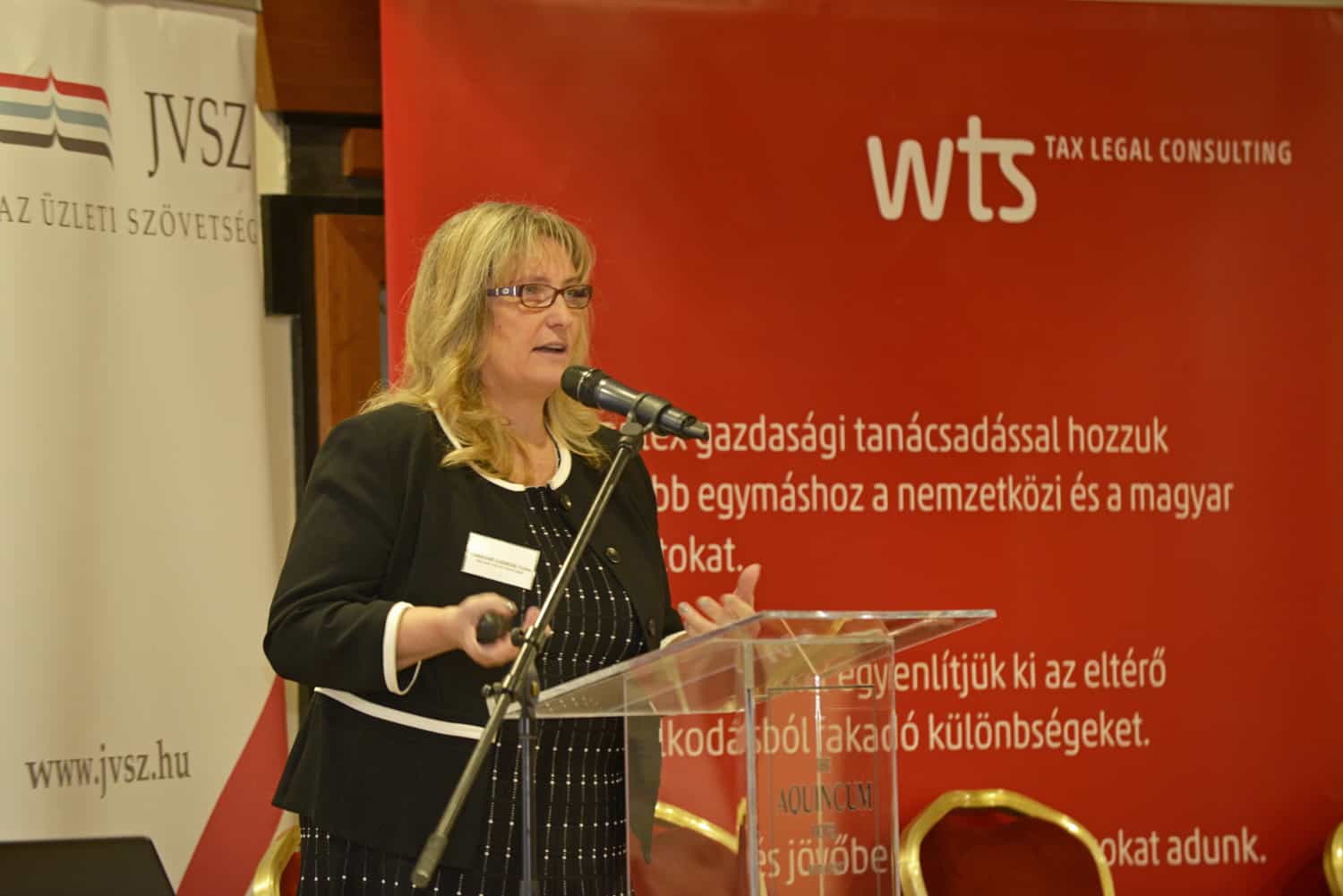 Csilla Tamásné Czinege, Stellvertretende Staatssekretärin spricht über Steueradministration