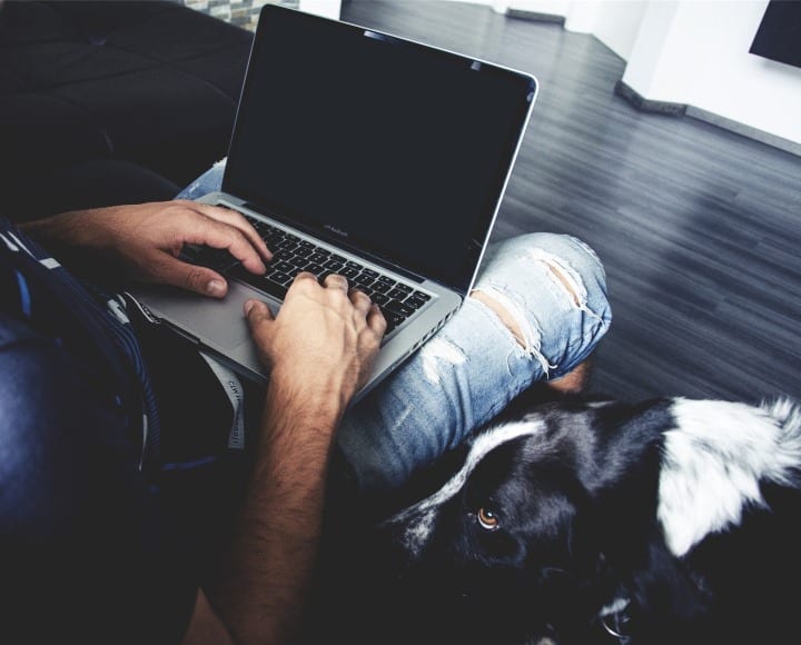 Expat employees working from home